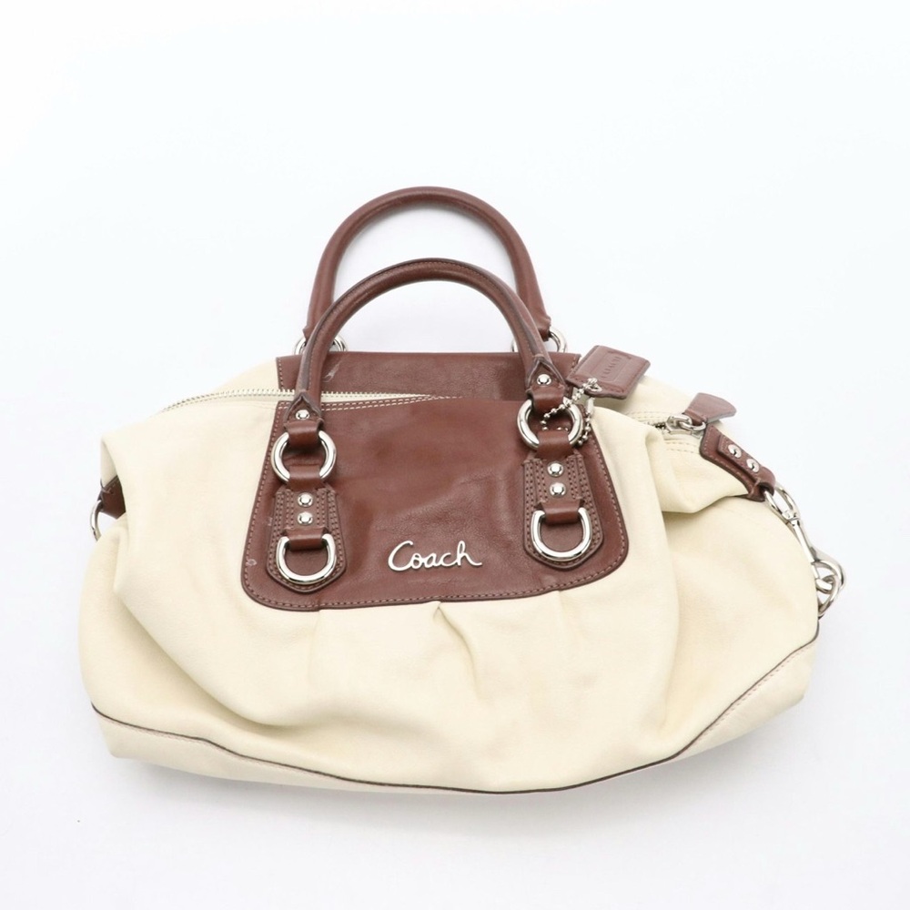 Coach Two-Tone Leather Handbag